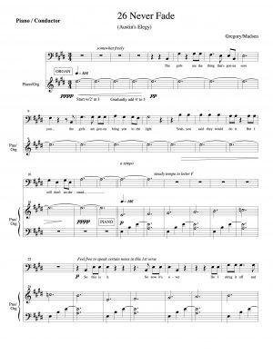 Austin's Elegy (Never Fade) from "The Shaggs"